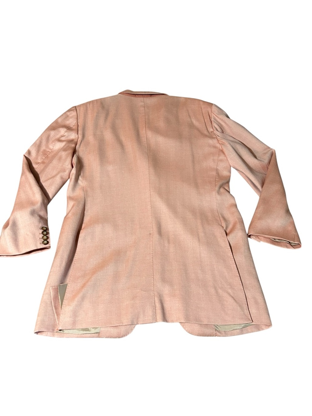 Lanificio di Marzoni
Men's Peach Silk
Wool Blazer Sport Coat
Statement Jacket - Picture 4 of 11